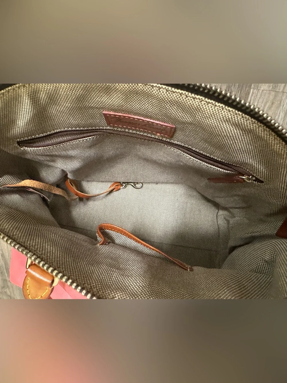 Dooney & Bourke Pink Florentine Vacchetta Leather Satchel